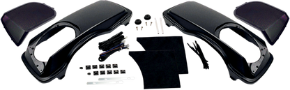 Hogtunes Hard Saddlebag Lid with 6x9 Speaker Cut Out for 1998-13 Harley Touring