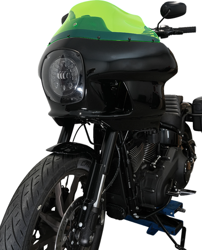 Klock Werks Kolor Flare 9" Green Ice Windshield fits Harley FXRP Style Fairing