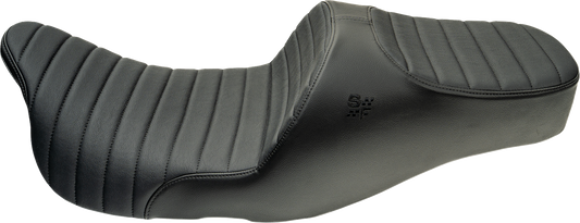 Slyfox Chariot Black Classic Stitch Seat fits 2009-2025 Harley Touring FLH FLT