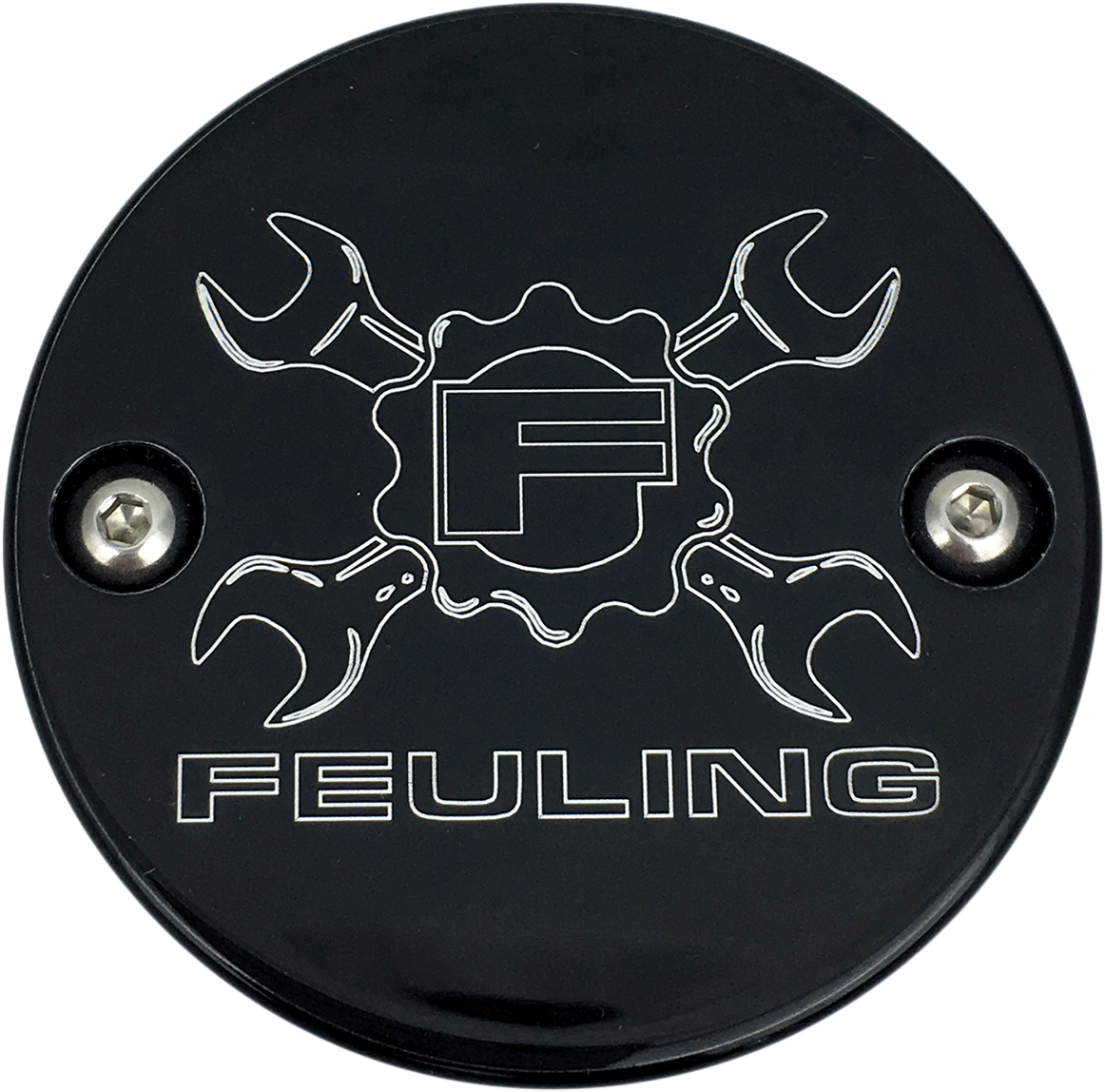 Feuling Black Wrench Points Cover for 2017-24 Harley Davidson Softail Touring M8
