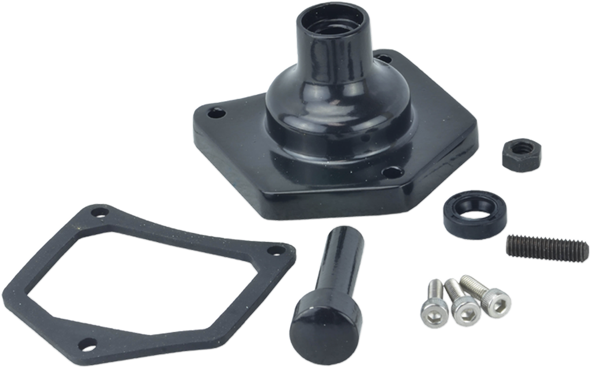 Drag Specialties Gloss Black Starter Button 1991-2022 Harley Big Twins Sportster