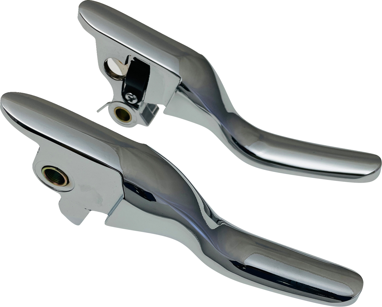Drag Specialties Short Chrome Brake Clutch Hand Levers 2014-2022 Harley Touring