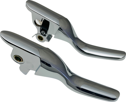 Drag Specialties Short Chrome Brake Clutch Hand Levers 2014-2022 Harley Touring