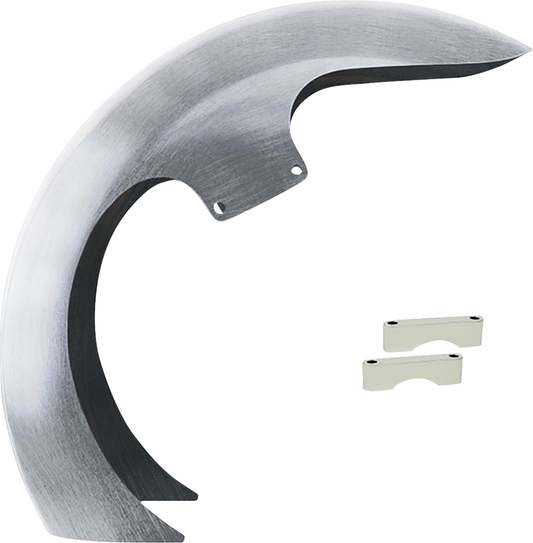 Paul Yaffe Silver DEI Steel Front Fender 1986-2013 Harley Touring FLHR 23" Wheel