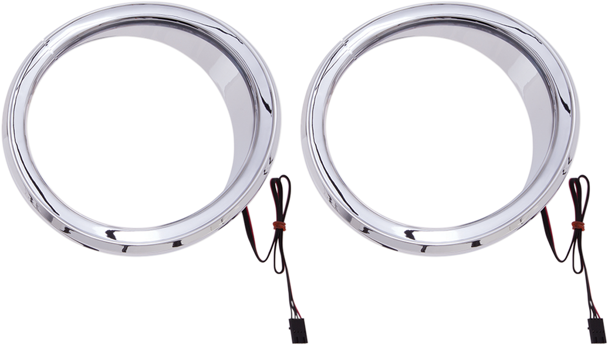 Ciro Shock & Awe LED Front Speaker Accents 2014-2024 Harley Touring Street Glide