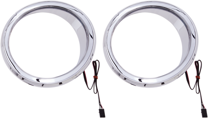 Ciro Shock & Awe LED Front Speaker Accents 2014-2024 Harley Touring Street Glide