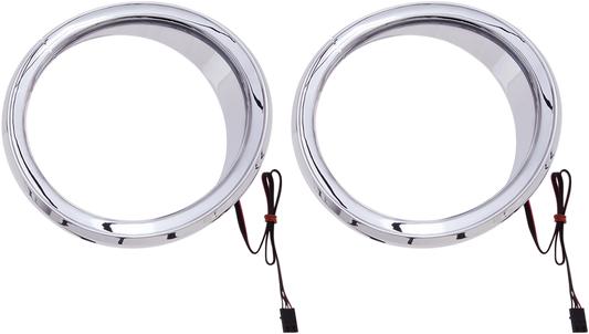Ciro Shock & Awe LED Front Speaker Accents 2014-2024 Harley Touring Street Glide