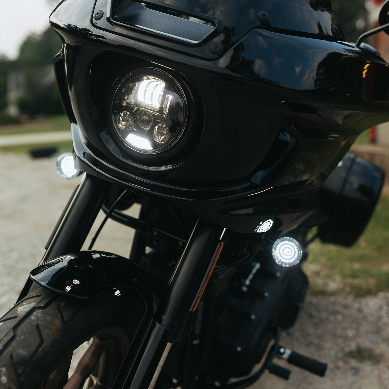 Custom Dynamics ProBEAM 5.75" LED Headlight Kit 2022-24 Harley Softail Low Rider
