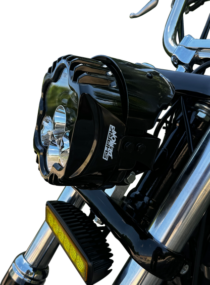 Custom Dynamics Shark Demon Pedestal Mount Performance LED Headlight Kit