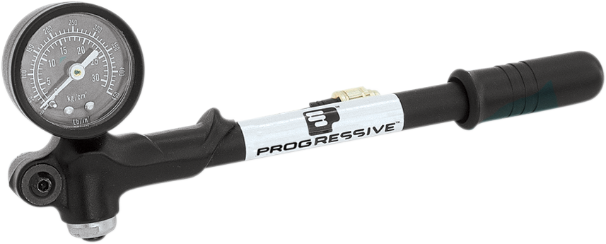 Progressive Suspension Mini 0-300 psi Gauge-Mounted Air Shock Pump for Harley