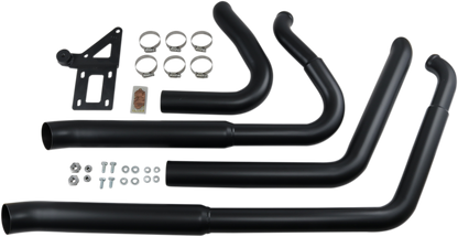 Bassani Black Pro Street Exhaust System 2018-2020 Harley Fat Boy FXBR FLFB FXBRS