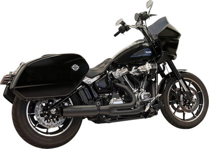 Bassani 4" Black Road Rage 2-1 Exhaust System fits 2018-2025 Harley M8 Softail