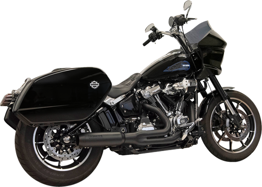 Bassani 4" Black Road Rage 2-1 Exhaust System fits 2018-2025 Harley M8 Softail