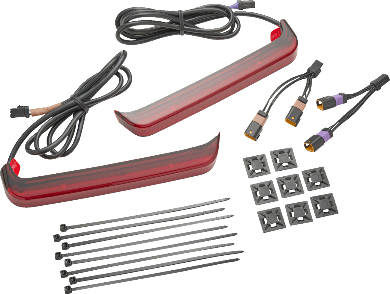 Ciro Bag Blade Lightstrike Red LED Saddlebag Lights for 2023-2026 Harley Touring