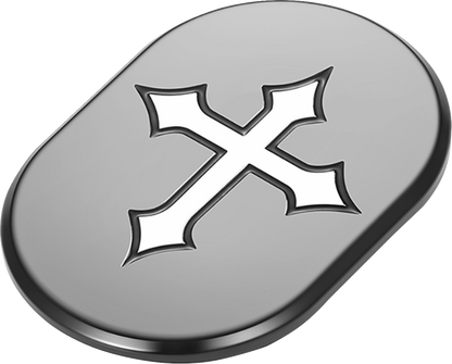 Figurati Cross Black Right Antenna Insert 2009-2023 Harley Touring FLHX FLTRX