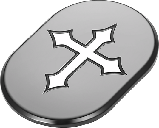 Figurati Cross Black Right Antenna Insert 2009-2023 Harley Touring FLHX FLTRX