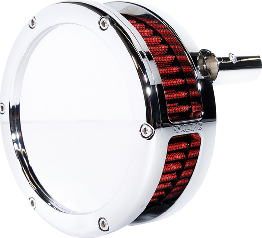 Feuling BA Slim Solid Chrome Air Filter Kit fits 1999-2017 Harley Touring Dyna