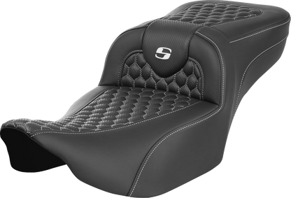 Saddlemen Roadsofa White Honeycomb Extended Gel Seat for 2023-26 Harley Touring