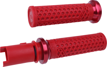 ODI Vans Red 1" Lock On Handlebar Hand Grips for 2023-25 Harley Touring Softail