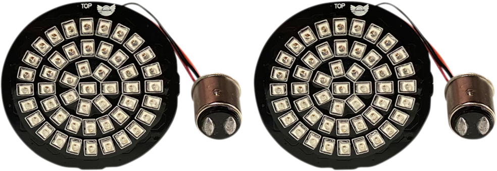 Custom Dynamics 1157 Rear Red LED Bullet Turn Signal Inserts 2009-2024 Harley