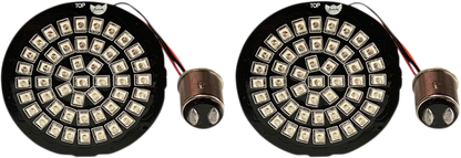 Custom Dynamics 1157 Rear Red LED Bullet Turn Signal Inserts 2009-2024 Harley