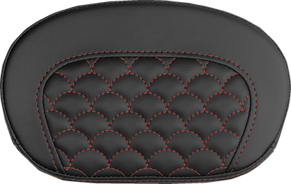 Saddlemen Mini Contour Red Dragon Stitch Sissy Bar Backrest Pad for Harley