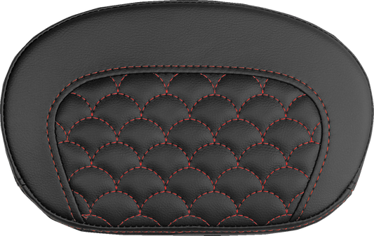 Saddlemen Mini Contour Red Dragon Stitch Sissy Bar Backrest Pad for Harley