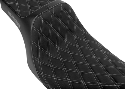 Slyfox High Noon Silver Diamond Stitch Seat fits 2008-2025 Harley Touring FLTR