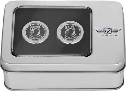 Figurati Designs POW-MIA Black Short Magnetic Docking Hardware Covers for Harley