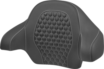 Saddlemen Tour Pack White Honeycomb Backrest Pad 14-24 Harley Electra Glide Low