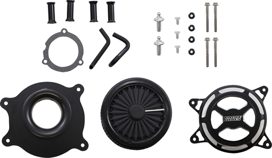 Vance & Hines VO2 X-Style Black Air Filter Cleaner for 2017-2024 Harley Touring