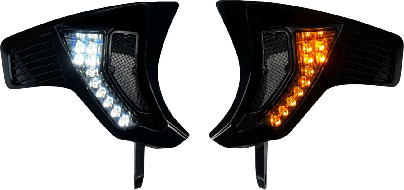 Custom Dynamics Shark Demon Front Turn Signal Vents 2023-2025 Harley Road Glide