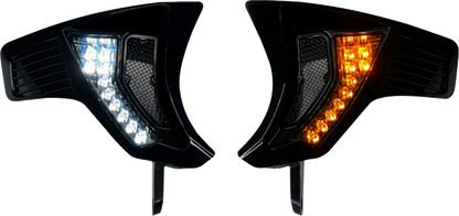 Custom Dynamics Shark Demon Front Turn Signal Vents 2023-2025 Harley Road Glide