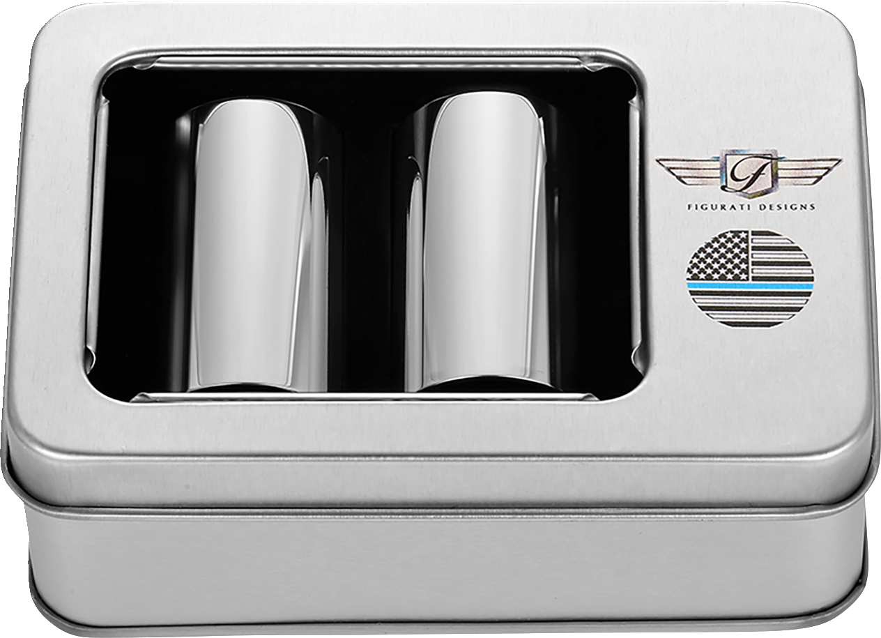 Figurati Designs Blue Line Flag Long Magnetic Docking Hardware Covers for Harley