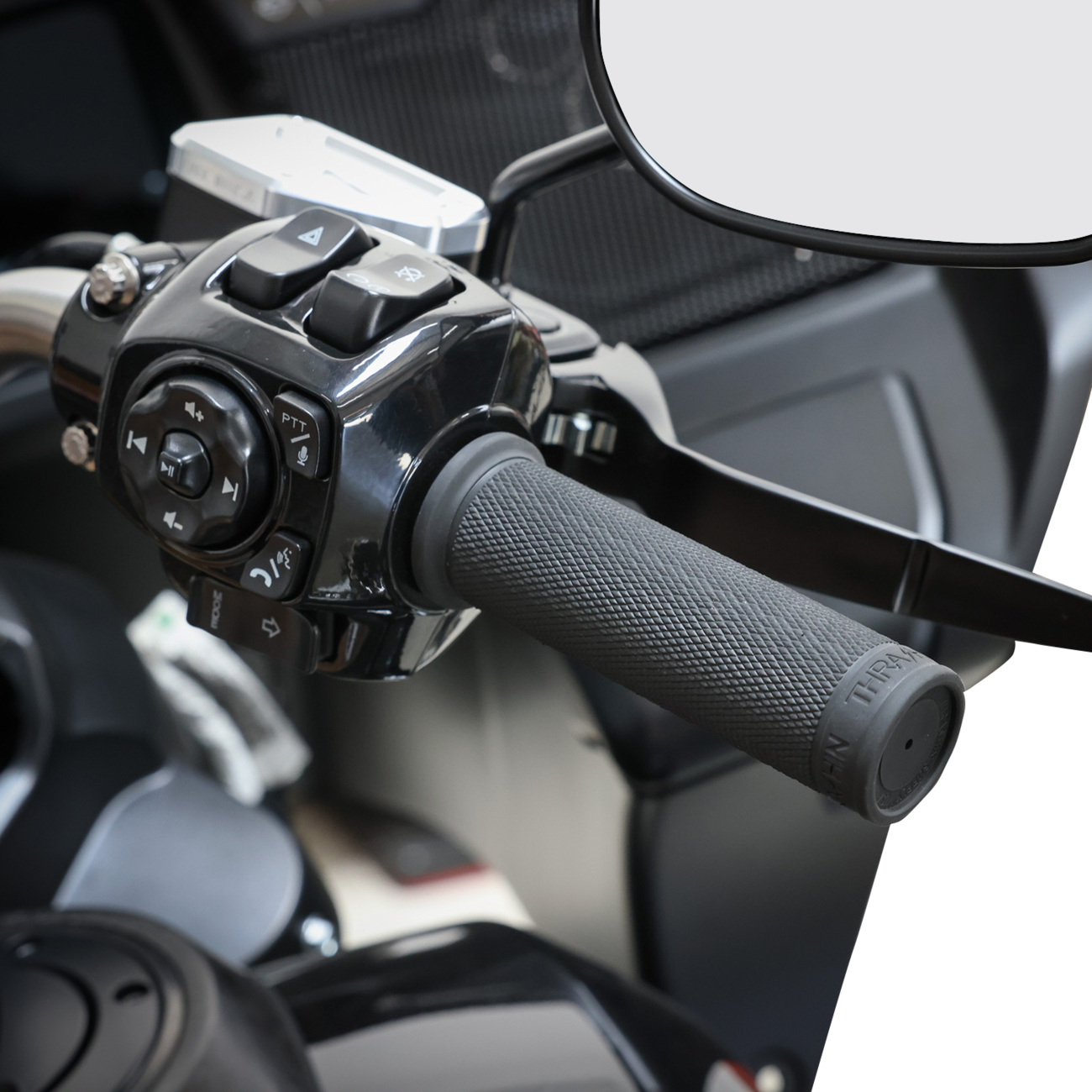 Thrashin 1" Smooth Black TBW Throttle Tube for 2023-26 Harley Road Street Glide