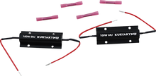 Kuryakyn 2992 Aluminum Motorcycle LED Turn Signal Load Equalizers for Harley