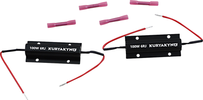 Kuryakyn 2992 Aluminum Motorcycle LED Turn Signal Load Equalizers for Harley