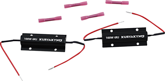 Kuryakyn 2992 Aluminum Motorcycle LED Turn Signal Load Equalizers for Harley