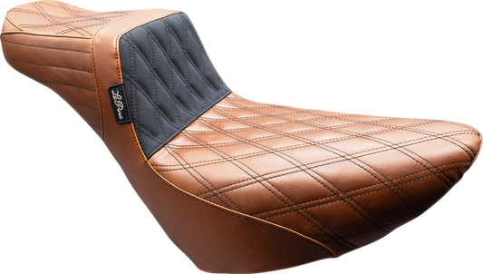 Le Pera Brown Tailwhip Daddy Long Leg Grip Seat for 2018-25 Harley Softail FXLR