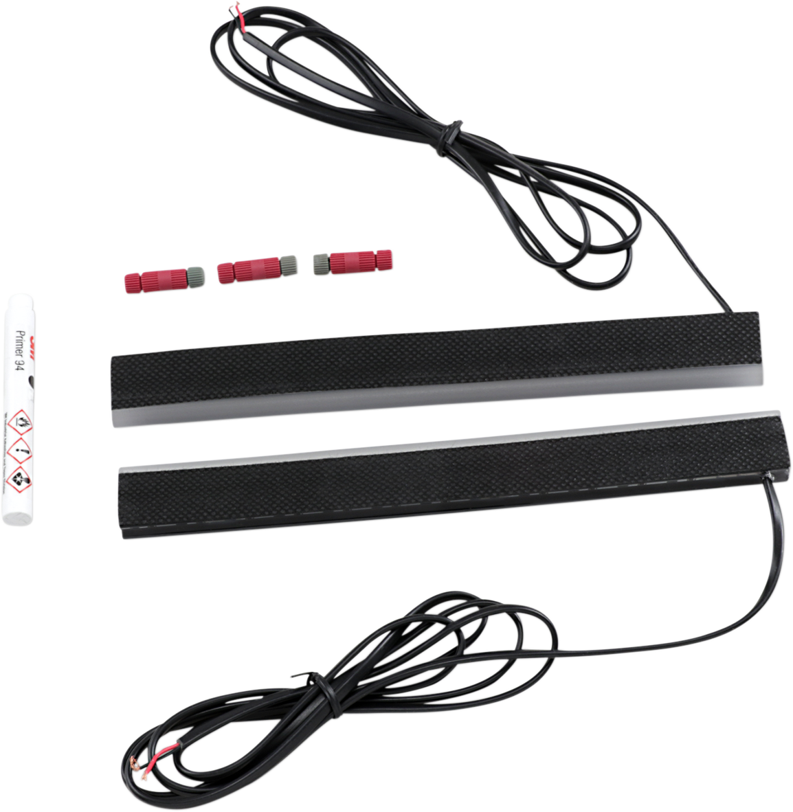 Custom Dynamics 8" Red Plasma Rods Pair Motorcycle Lights Harley Touring FLH