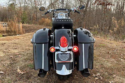 Custom Dynamics ProBEAM Chrome LED Bullet Ringz Turn Signals 2014-2021 Indian