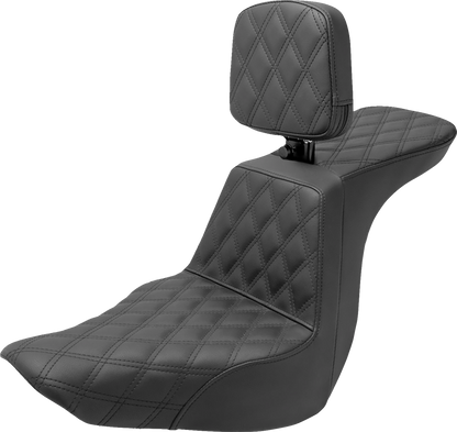 Saddlemen Step Up Lattice Gel Seat & Backrest for 2018-2026 Harley Low Rider