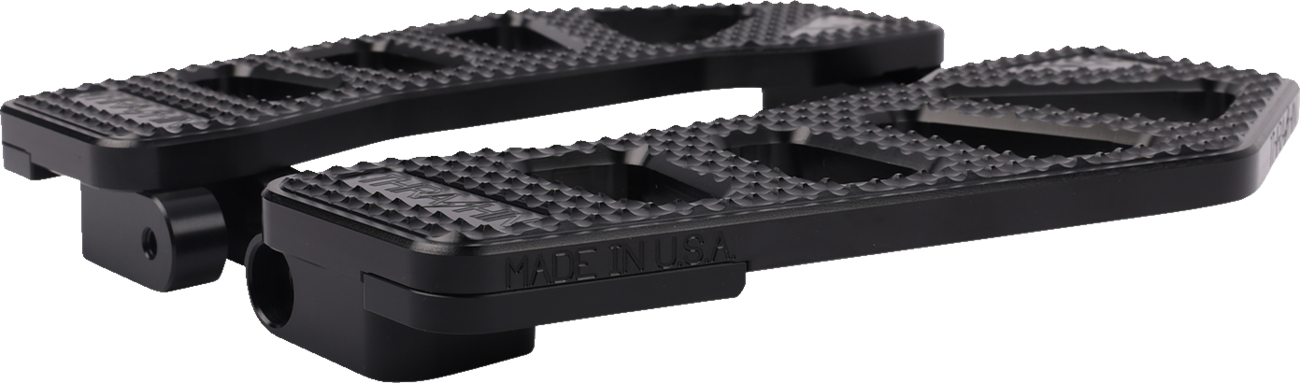 Thrashin Apex Black Front Driver Floorboards 1980-2023 Harley Touring Softail