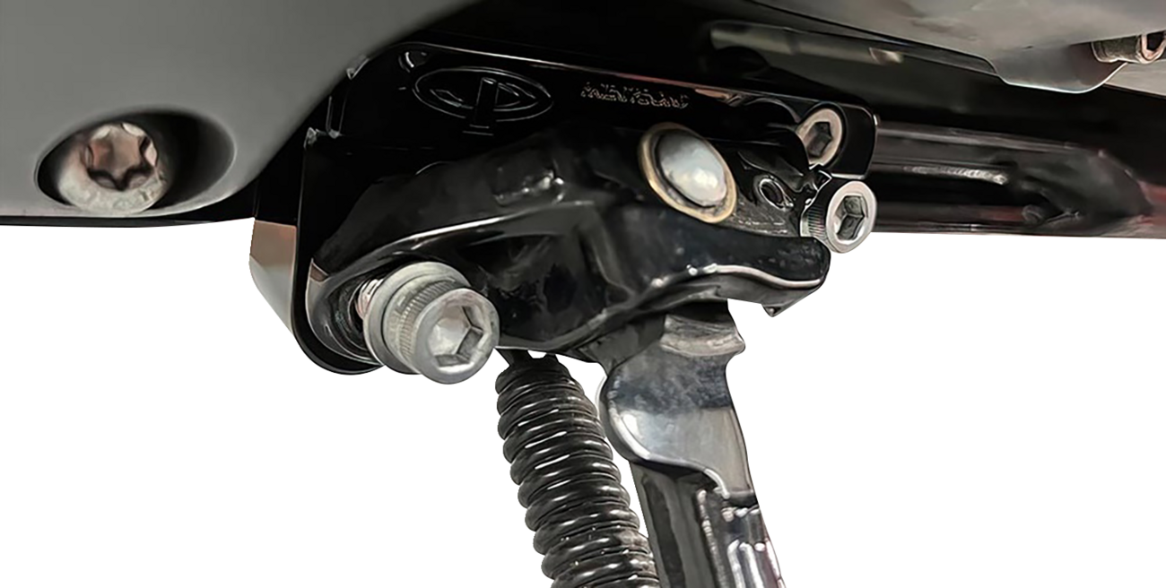 Paul Yaffe Black FIX-Stand Angle Block Kickstand for 2018-2024 Harley Softail