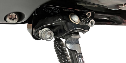 Paul Yaffe Black FIX-Stand Angle Block Kickstand for 2018-2024 Harley Softail