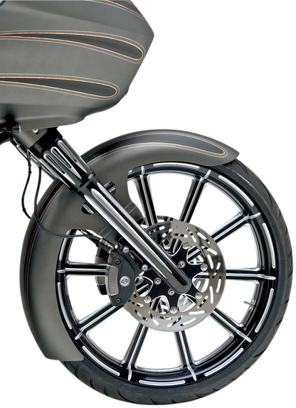 Arlen Ness Black Fork Hot Legs Deep Cut Dual Disc for 2008-2013 Harley Touring