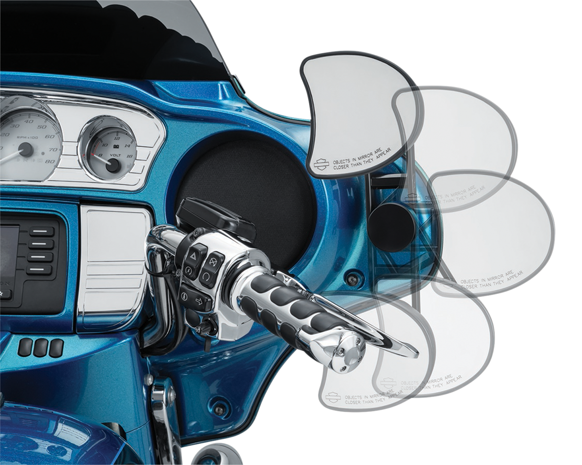 Kuryakyn 6576 Adjustable Fairing Drop Mirror Mounts 2006-2013 Harley Touring