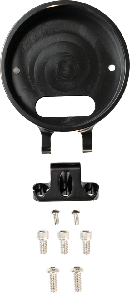 Kodlin Ascent Pro Riser Black Round Gauge Bezel Kit for 2022-2026 Harley Softail