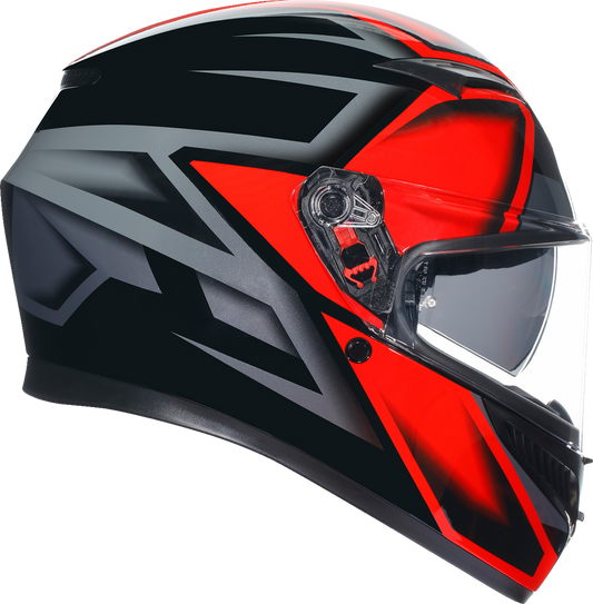AGV K3 Compound Red Unisex Adult Motorcycle Street Riding Full Face Helmet