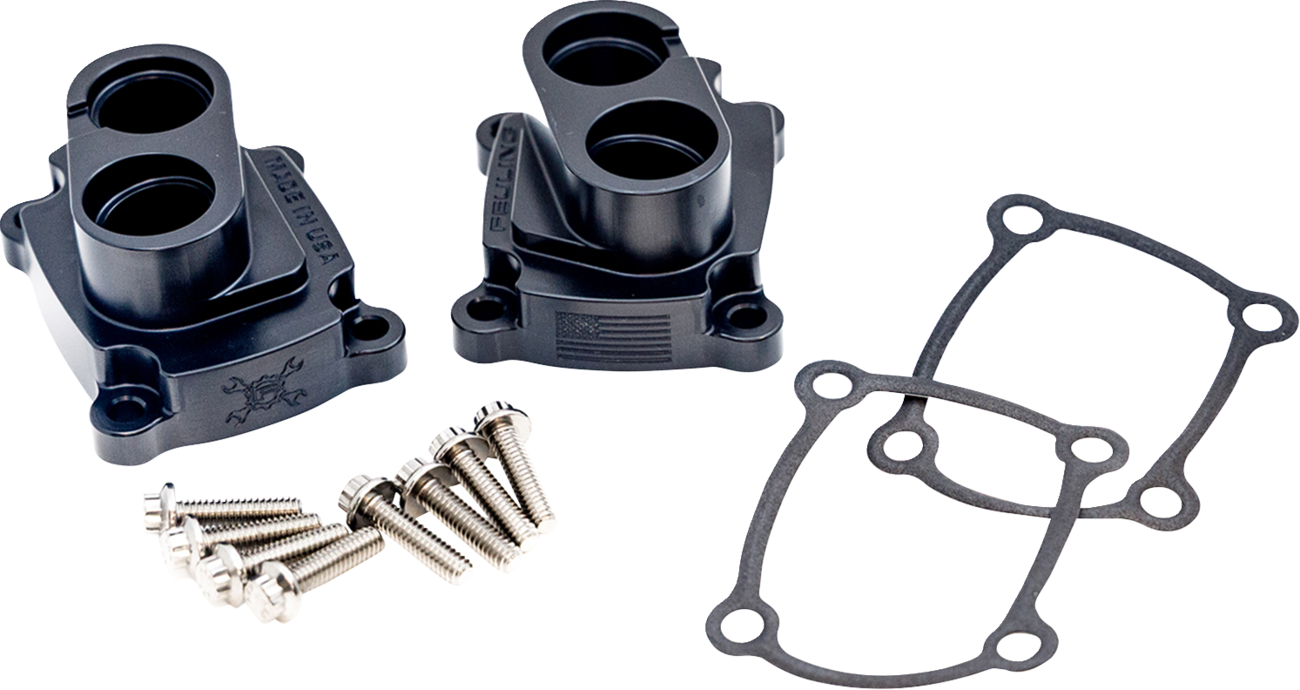 Feuling Parts Black Lifter Block Covers for 2017- 2025 Harley Davidson FXBR FLHT